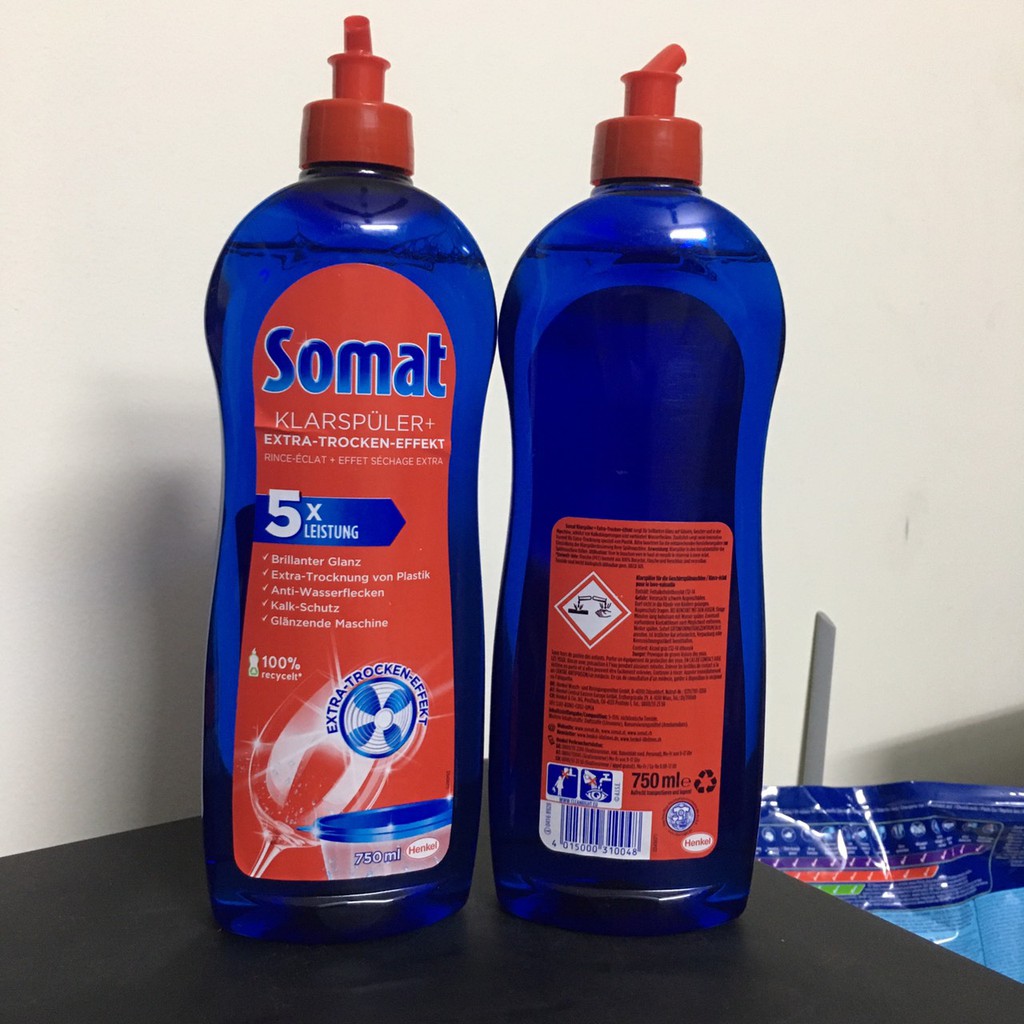 SOMAT nước trợ xả dùng cho máy rửa chén bát ( dầu bóng Somat )