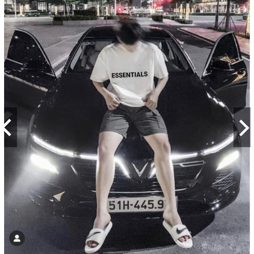 Áo thun tay lỡ Essentials in cao su , áo thun nam nữ tay lỡ. | BigBuy360 - bigbuy360.vn