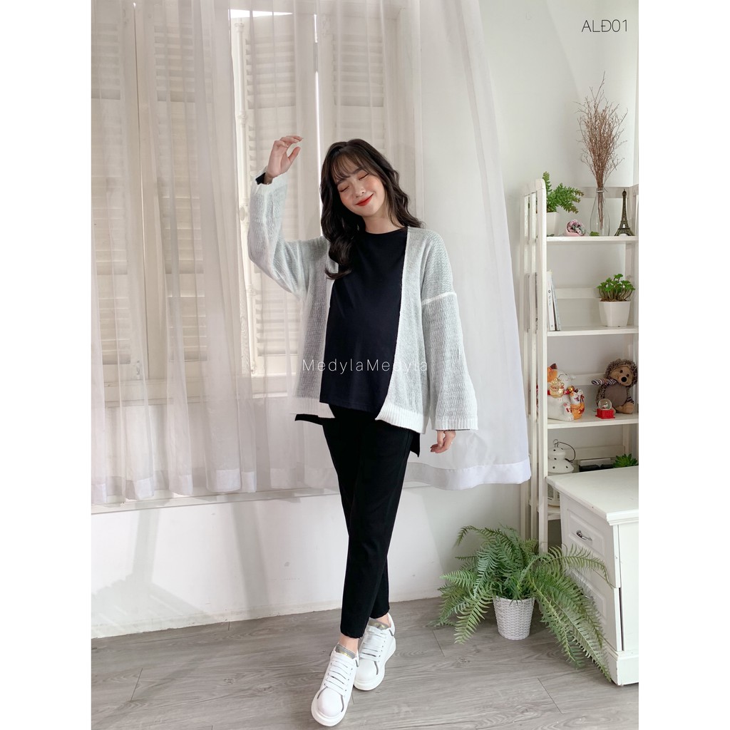[SIÊU HOT] Áo cardigan len mỏng nữ hàng Quảng Châu SIÊU ĐẸP - Áo khoác len mỏng khoác ngoài bầu - AL | BigBuy360 - bigbuy360.vn