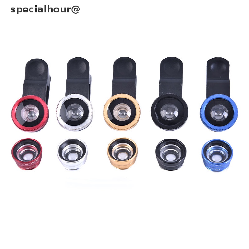 Bộ Lens Mắt Cá + Góc Rộng + Macro 3 Trong 1 Chuyên Dụng Cho Điện Thoại