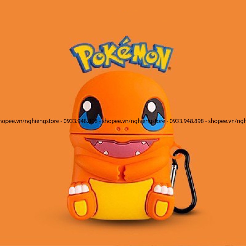 Album hàng mới vỏ bảo vệ tai nghe Airpods 1/2 phim hoạt hình Pokemon TWS i11 i12