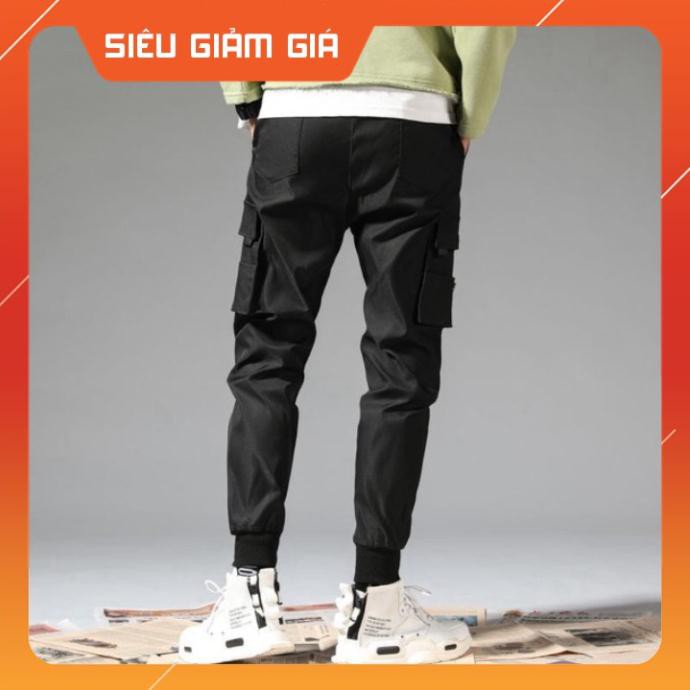 Quần jogger, quần jogger kaki túi hộp phối dây N AI cực ngầu và tiện lợi -new