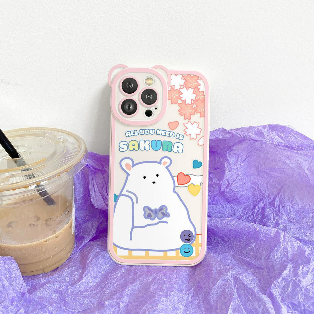 Ốp lưng iphone camera gấu Sakura bear 6/6plus/6s/6splus/7/7plus/8/8plus/x/xs/11/12/13/14/pro/max/promax/plus/shin/case