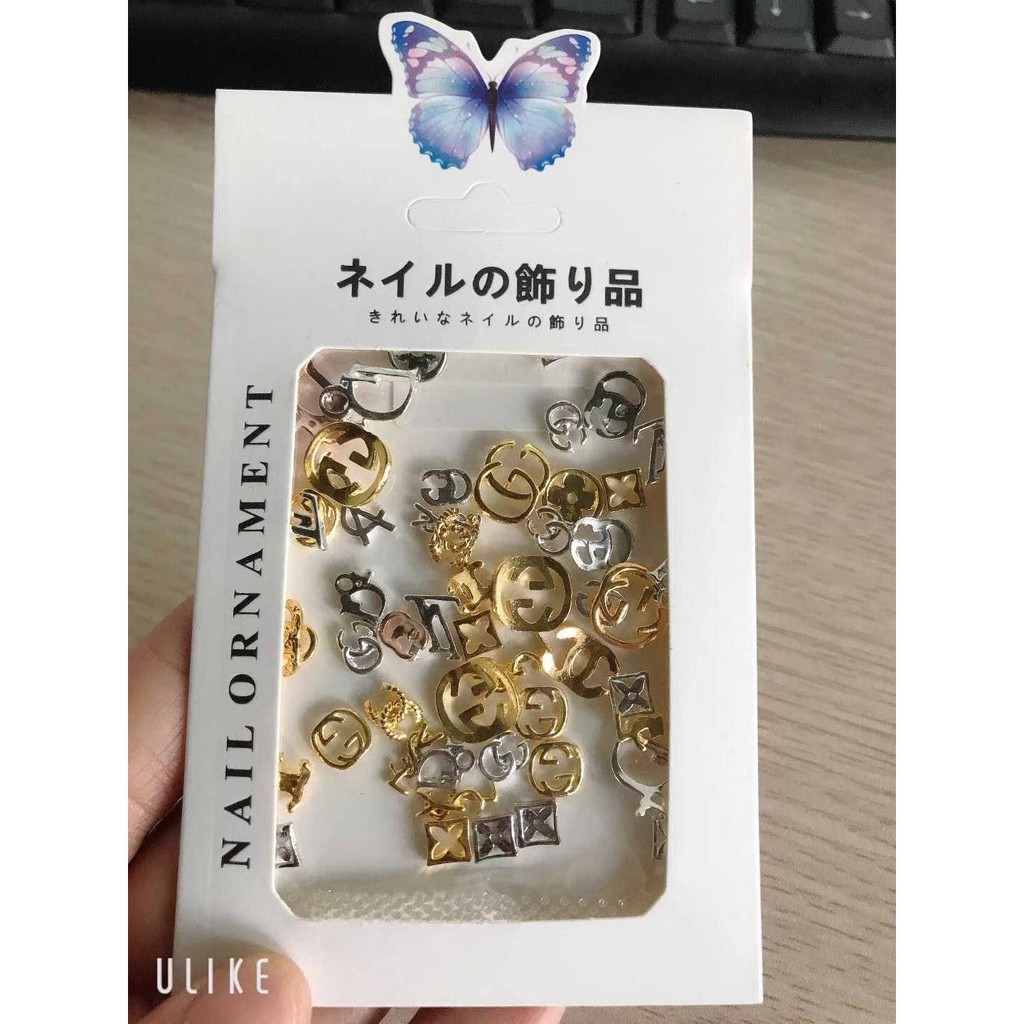 Túi phụ kiện charm, tim , charm mix nhiều màu