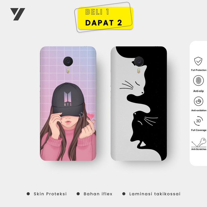 Bao Da Điện Thoại Chống Trầy Xước Cho Meizu M3 Note (Can Be 2 Garskin) - Motif 3