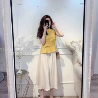 ÁO SÁT NÁCH KÈM QUẦN LỤA TƠ XUÔNG