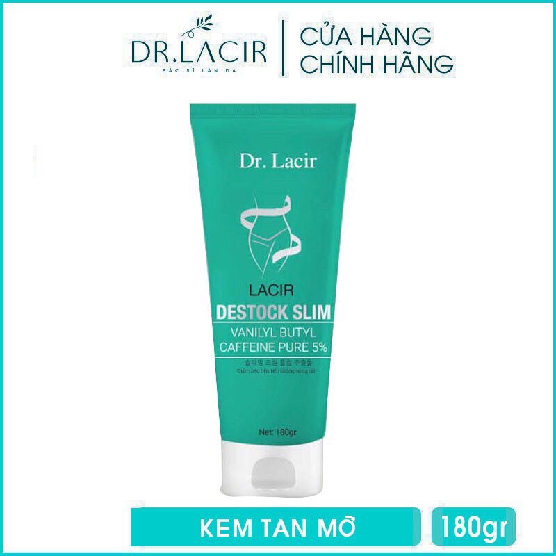 [Mã SKAMLTSW8 giảm 10% đơn 100K] Kem Tan Mỡ Drlacir -Hộp 180gram, Destock slim,hỗ trợ giảm số đo các vòng trên cơ thể