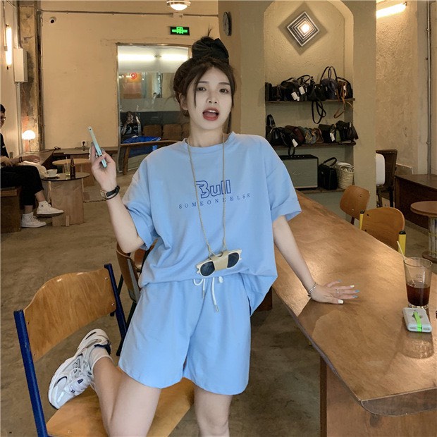 Bộ đùi 3ull RUBY chất cotton dầy đẹp không xù, có 3 màu, from rộng tay lỡ 2022