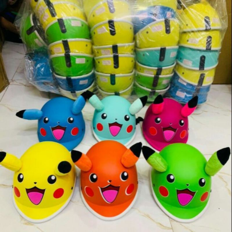 [Rẻ Số Zách] MŨ BẢO HIỂM TRẺ EM - CHO BÉ TỪ 2 ĐẾN 8 TUỔI - PIKACHU