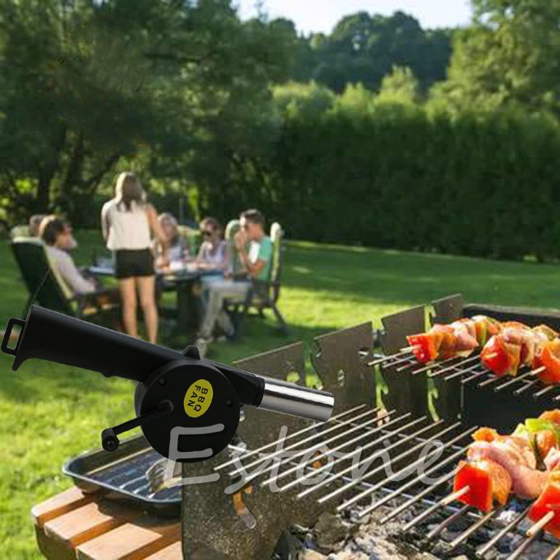 Quạt Điện Cầm Tay Thổi Khí Nướng Thịt BBQ Tiện Dụng Khi Đi Cắm Trại