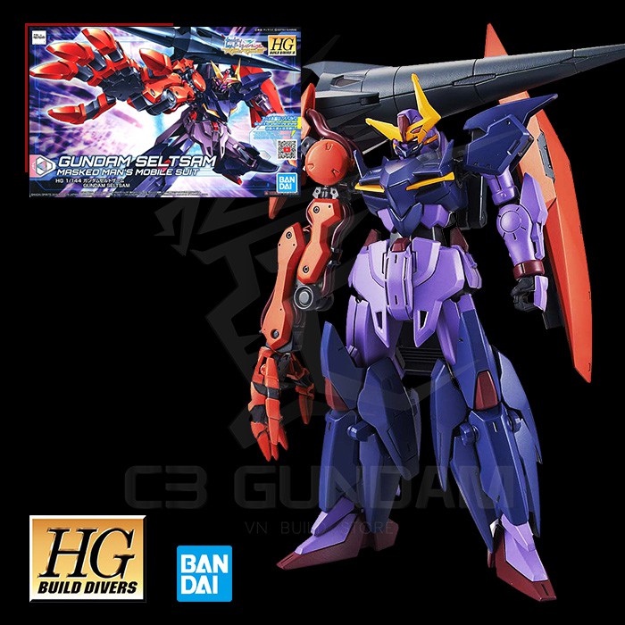 MÔ HÌNH GUNDAM BANDAI HG 1/144 GUNDAM SELTSAM HGBD:R 009 GUNDAM BUILD DIVER