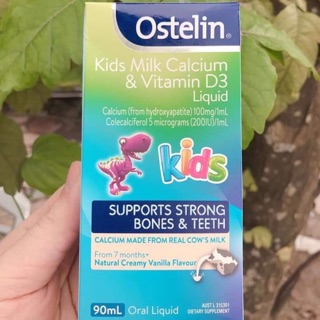 Siro ostelin kid milk calcium & vitamin d3 liquid 90ml