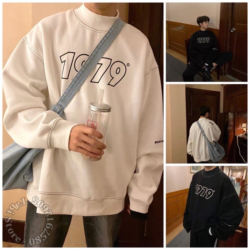 Áo sweater dài tay unisex dưới 70kg - 1979 | BigBuy360 - bigbuy360.vn