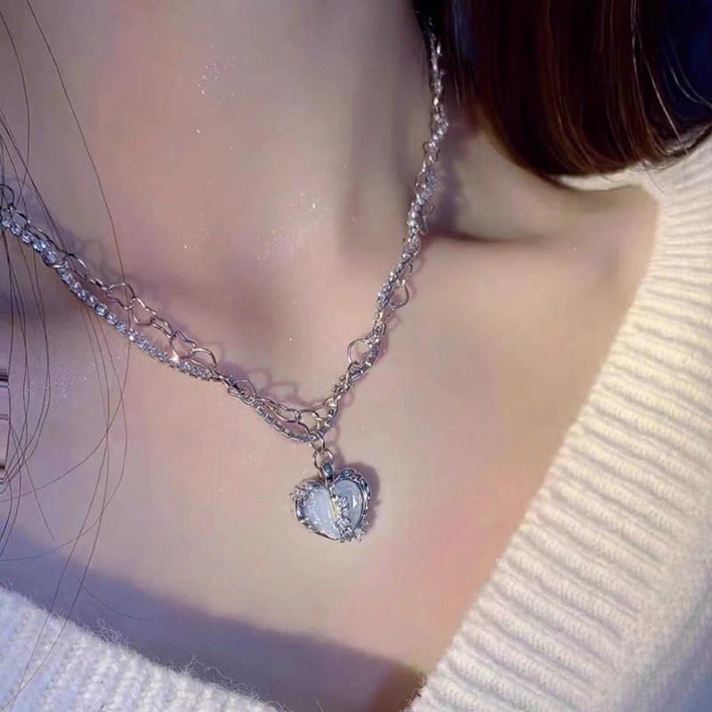 Vòng cổ Nhiều Lớp Đính Đá Zircon Thời Trang Cho Nữ