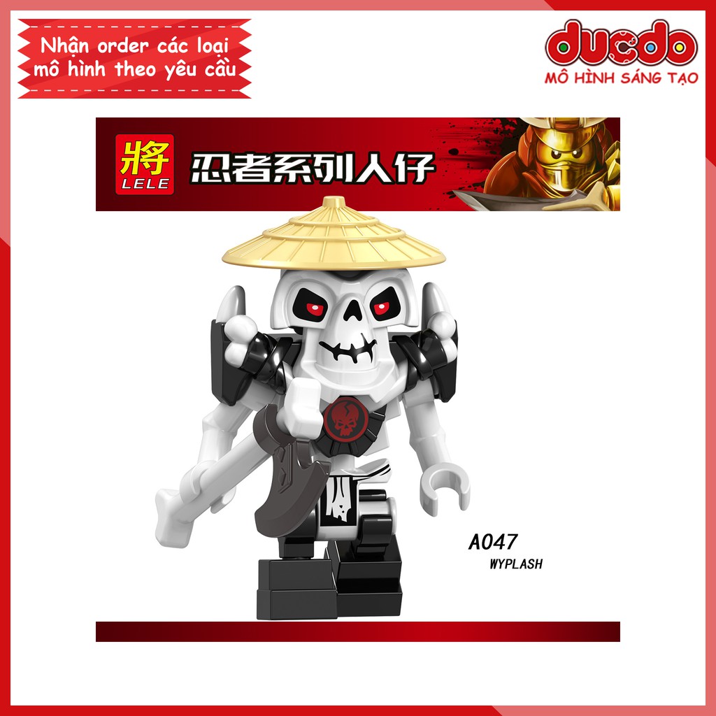 Minifigures quái nhân xương trong Ninjago tuyệt đẹp - Đồ chơi Lắp ghép Xếp hình Mini Ninja Mô hình LeLe A041 - A048