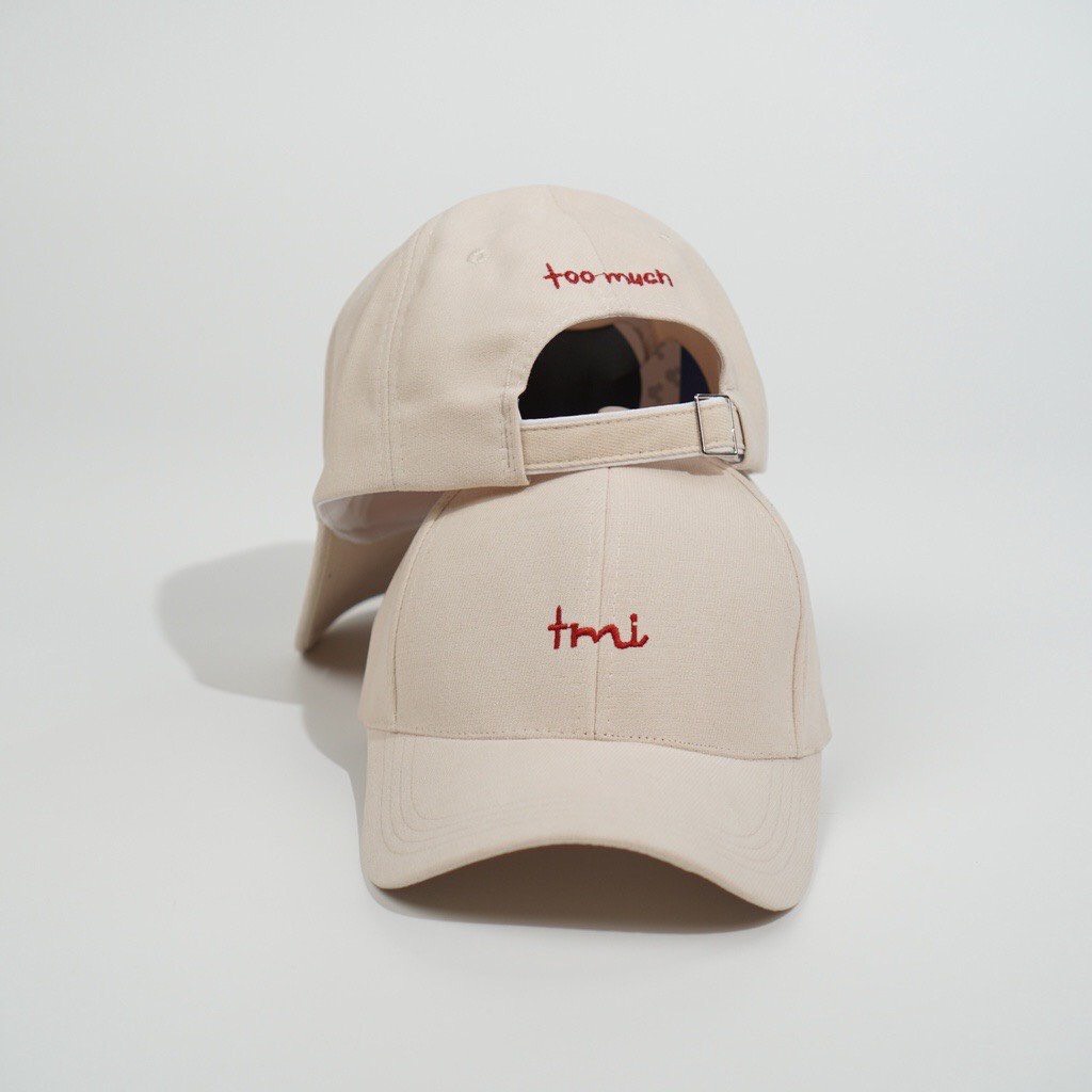 Mũ lưỡi trai Nón kết thêu chữ Tmi chất nỉ nhung cao cấp form unisex nam nữ