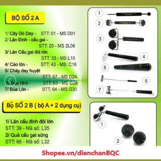 Dụng Cụ Diện Chẩn Bùi Quốc Châu - Bộ số 2 ( 10 dụng cụ ) Bộ Diện Chẩn Chăm Sóc Bản Thân