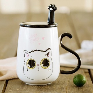 ✿♠Cốc nước sứ hình mèo cặp đôi
