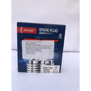Bộ 4 chiếc Bugi XUH22TT nhãn hiệu DENSO Nhật Bản( Huyndai i10/ i30/ i30CW; Tucson 2.0)
