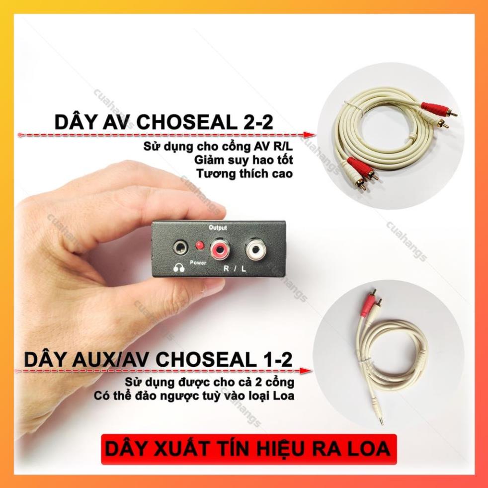 Bộ chuyển đổi âm thanh quang học optical sang AV ra audio tiếng to