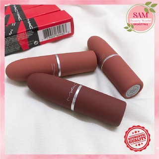 Son MAC chuẩn auth Deveted to Chili ,Mull it over, Sultry Move , Werk werk werk, Stay Curios matte lipstick