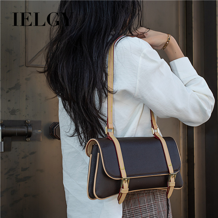 Ielgy Niche Túi Kẹp Nách Phong Cách Retro Pháp Cho Nữ