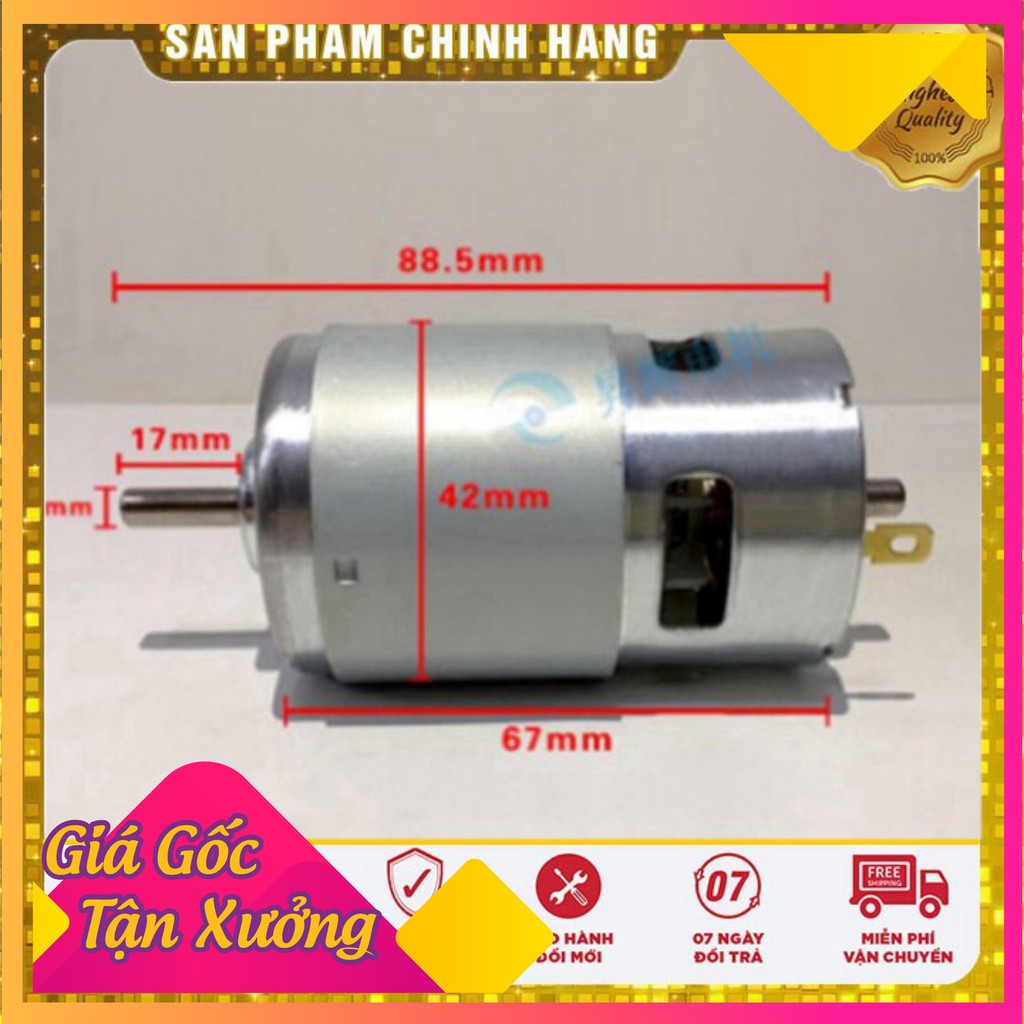 [ GIÁ HỦY DIỆT ]  Motor 775 12v -24v tốc độ 16000 vòng có bạc đạn - motor siêu bền cho dân diy chuyên nghiệp