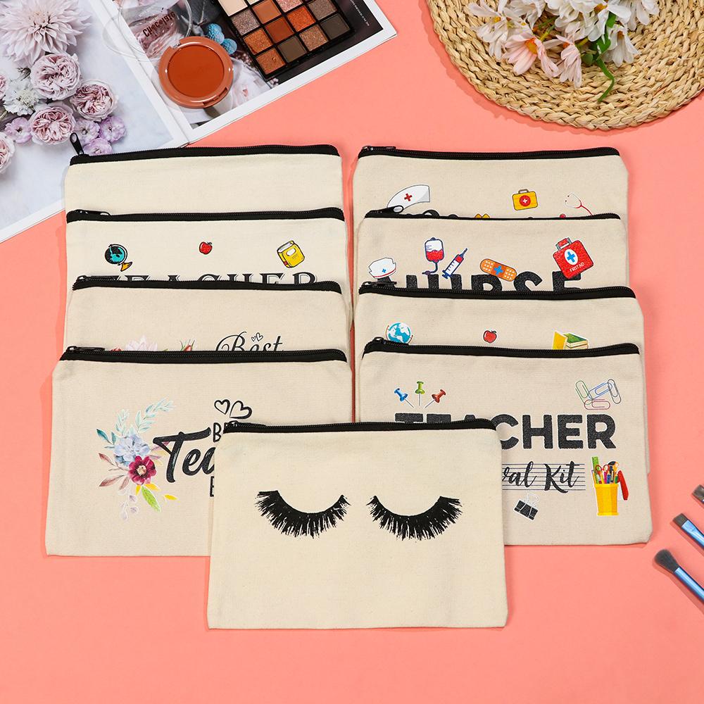 EBINLANDS Túi Đựng Đồ Trang Điểm Có Khóa Kéo Tiện Dụng