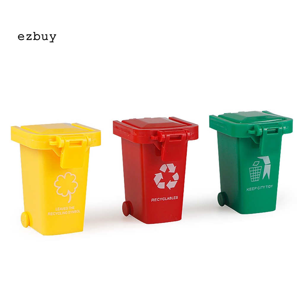 Bộ 3 Thùng Rác Đồ Chơi Nhỏ Dễ Thương Cho Trẻ Em