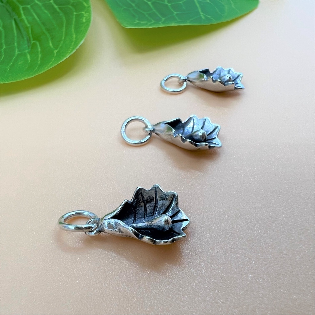 Charm móc treo hoa loa kèn bạc thái - Charm Bạc 925 - Mã CA885