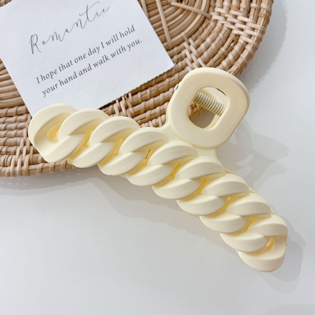 Kẹp Tóc Càng Cua Màu Trơn Đơn Giản Phong Cách Hàn Quốc Dễ Thương Dành Cho Nữ Back2Lilife