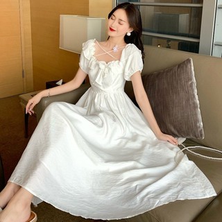 Đầm dự tiệc Trắng dáng công chúa chụp kỷ yếu siêu xinh
