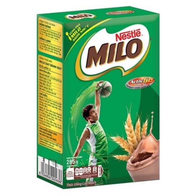 Bột Milo hộp giấy