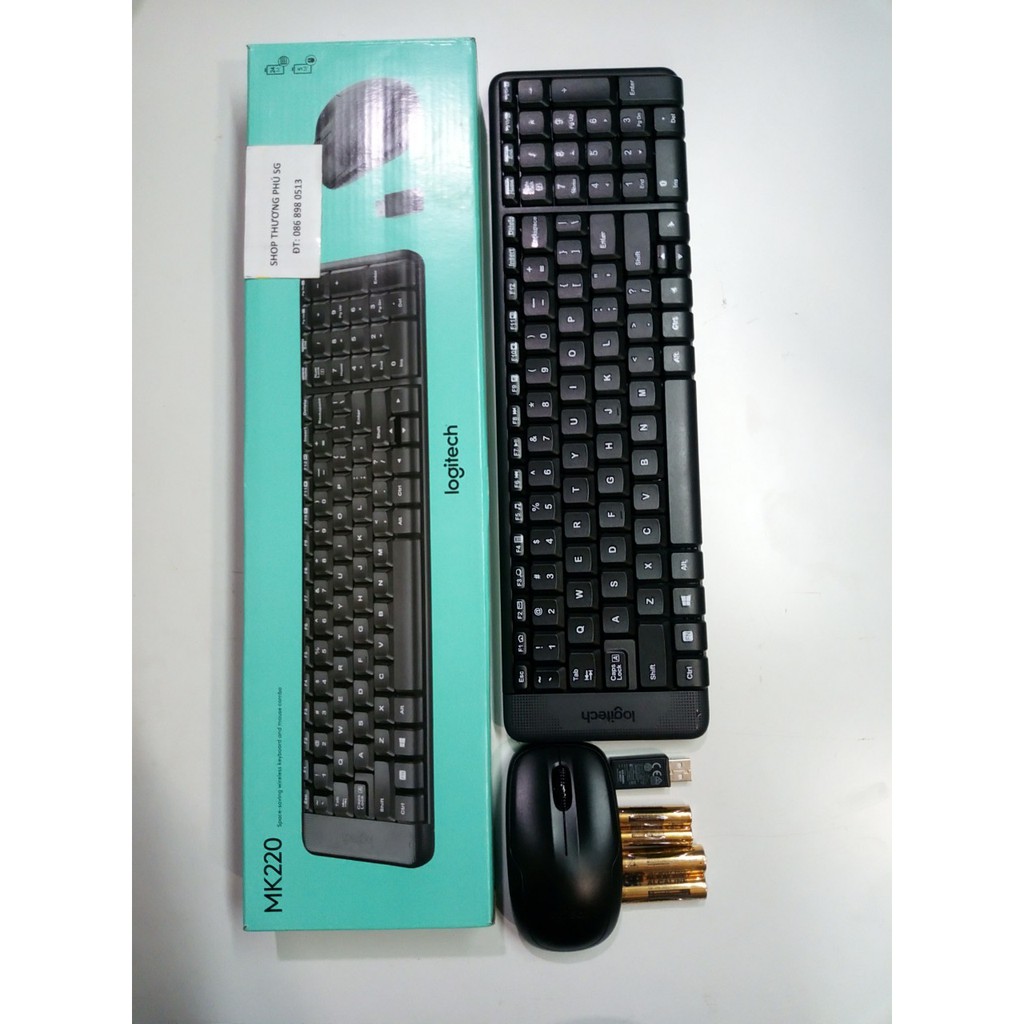 Bộ phím chuột không dây Combo Keyboard - Mouse Logitech - MK220