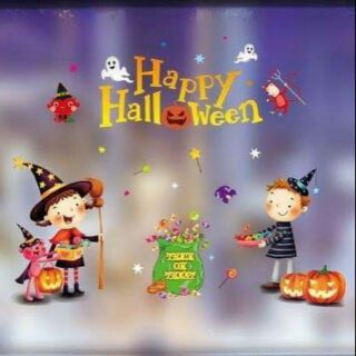 Decal dán gương, kính trang trí Halloween