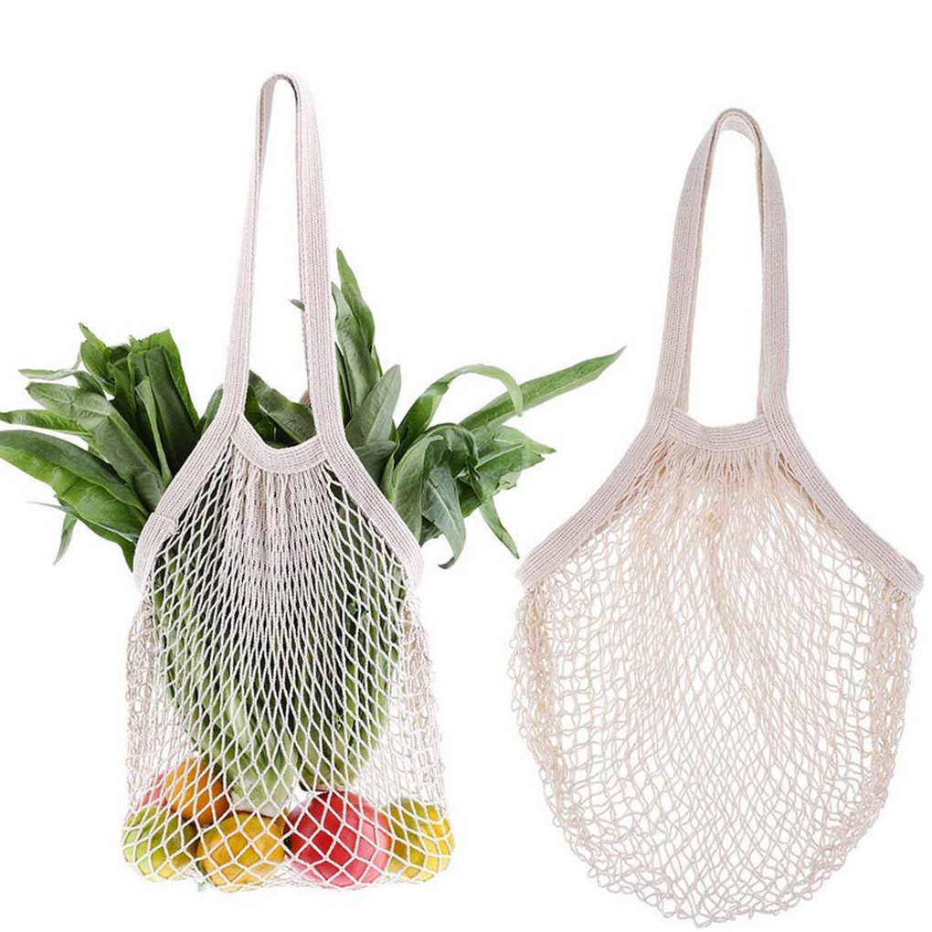 Mesh Bag String Shopping Bag Long Strap Handbag Reusable Fruit Storage Handbag Totes