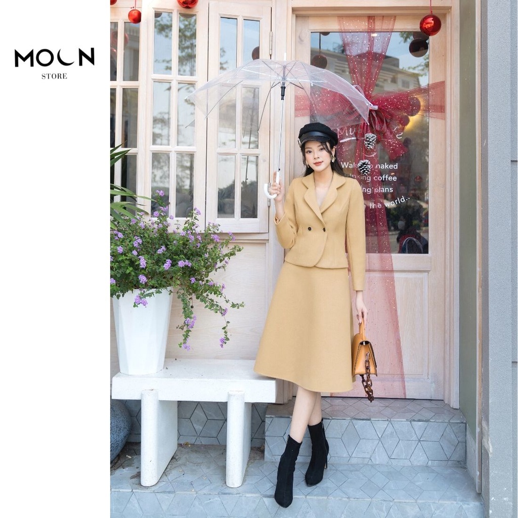 Set bộ nữ công sở áo vest khoác dạ chân váy BSB476 MOON STORE | BigBuy360 - bigbuy360.vn