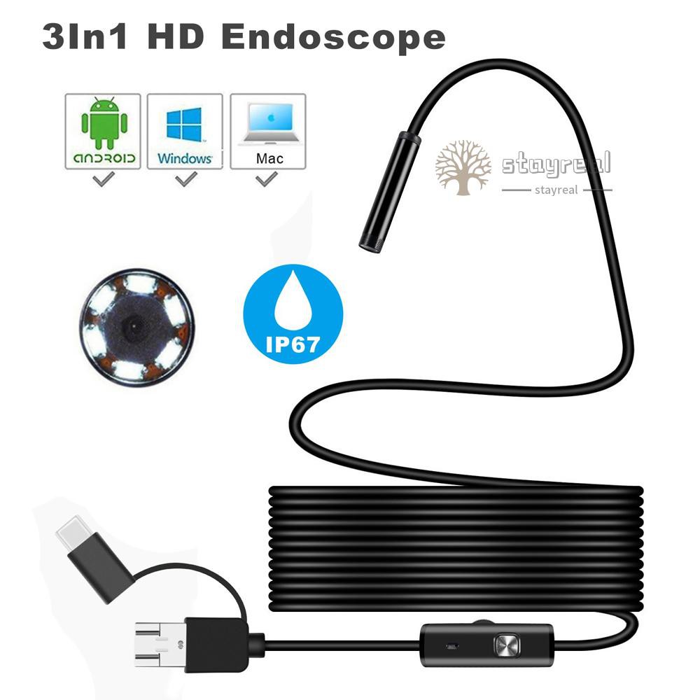 Camera Mini Không Dây Chống Nước 3 Trong 1 Cổng Usb 5.5mm