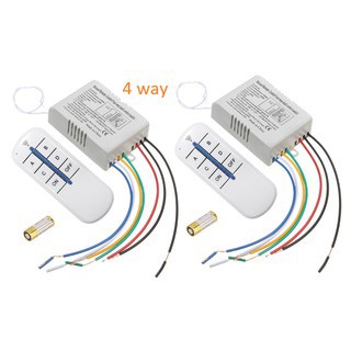 Công tắc điều khiển từ xa 4 thiết bị 1000W sóng RF 30 mét