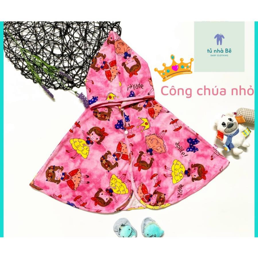 [MẪU MỚI] Áo choàng ponchoni đa năng, chống nắng, che gió, đi biển, cho bé từ 0 đến 6 tuổi  ྇