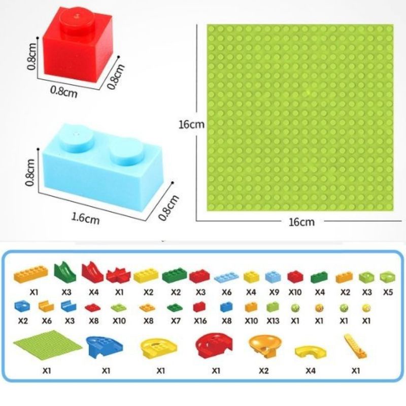 [ Xả kho giá sốc] Mô hình lắp ráp cầu trượt thả bi 168 chi tiết [ 2bn shop đồ chơi thông minh]