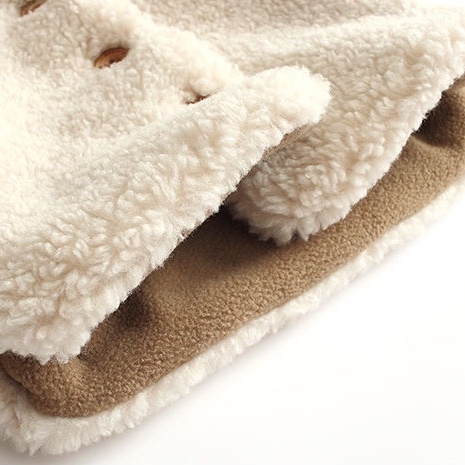 Áo Khoác Lông Cừu Không Tay Dễ Thương Thời Trang Thu Đông Cho Bé 1-3 Tuổi