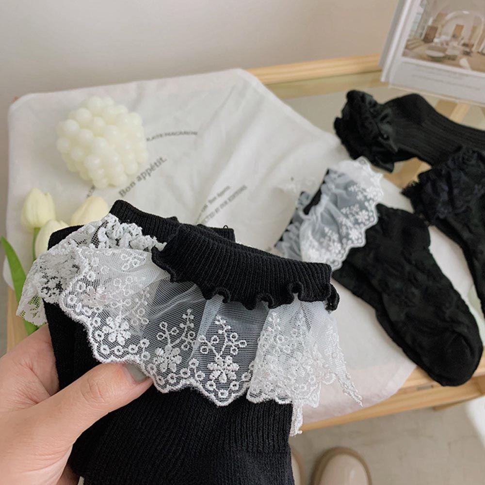 Vớ Cotton Kẻ Sọc Đính Nơ Phong Cách Harajuku 1 Cho Nữ