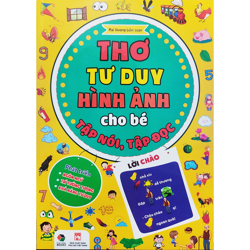 Sách thiếu nhi - Thơ tư duy hình ảnh cho bé tập nói tập đọc