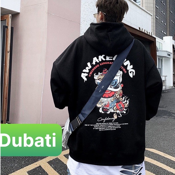 ÁO KHOÁC NỈ IN HỌA TIẾT KÌ LÂN, ÁO HOODIE NAM NỮ CHẤT NỈ SIÊU DÀY DẶN - DUBATI FASHION