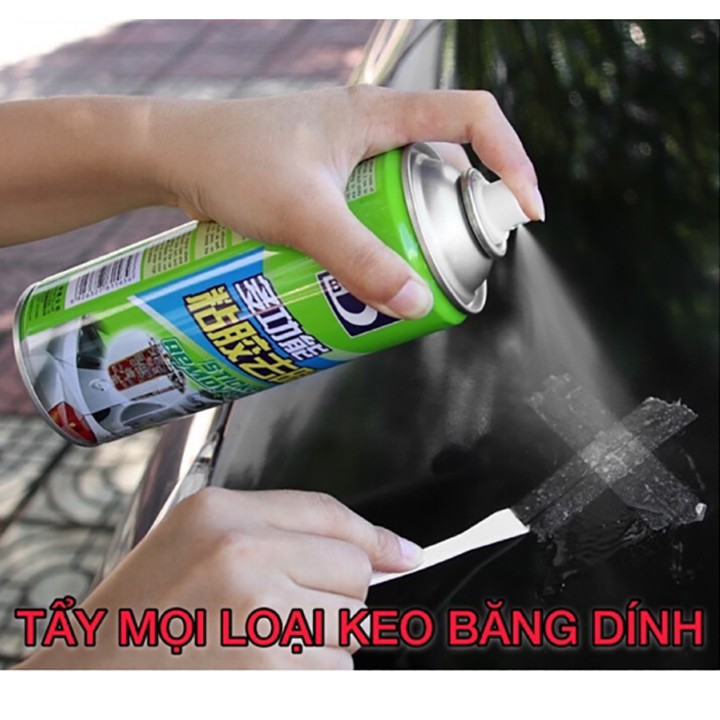 Chai Xịt Tẩy Keo Remove Of Stickers 450ml, tẩy vết băng dính, nhựa đường bám trên ô tô, tẩy đa năng đồ nội thất.