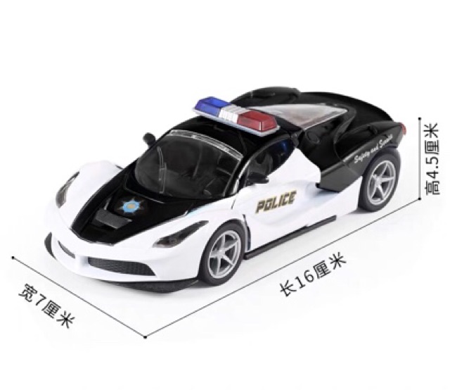 3 Màu  Mô Hình Xe Cảnh Sát Ferrari Fxx 1:32