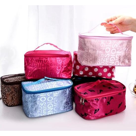 Túi đựng mỹ phẩm đồ trang điểm xách tay, du lịch mini