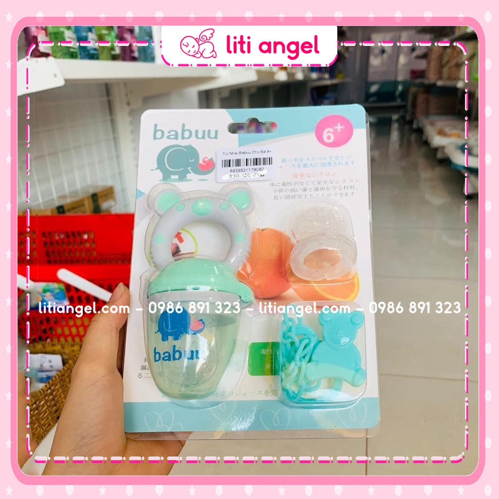 Túi nhai ăn dặm Babuu cho bé tập ăn