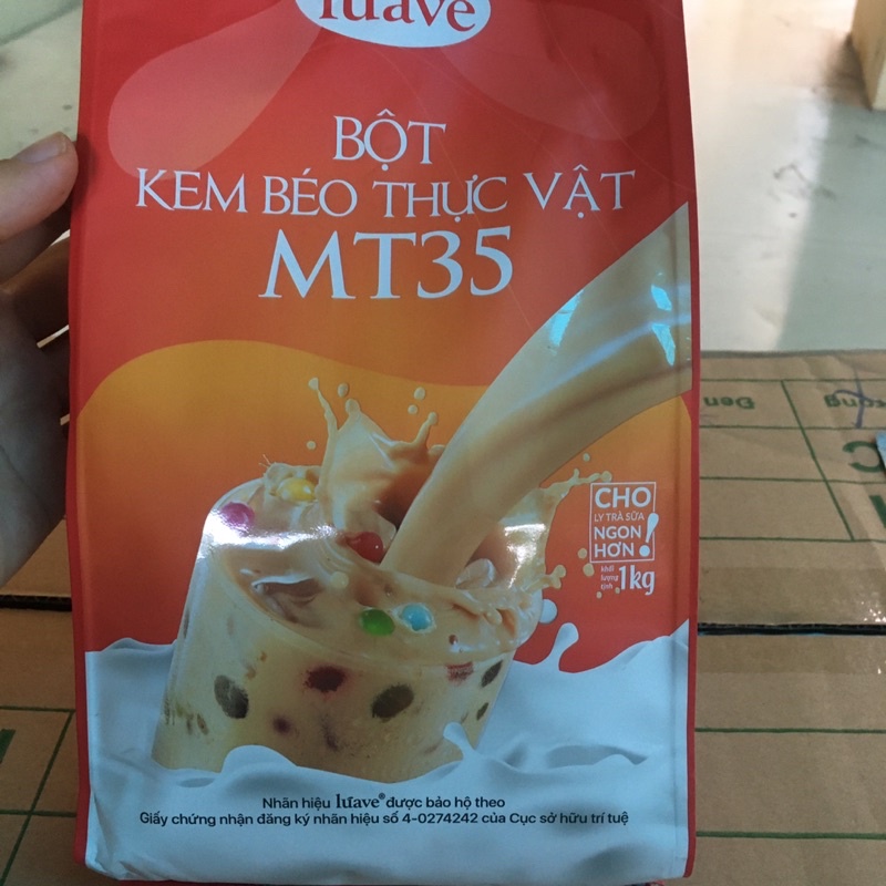 Bột Kem Béo MT35, Bột Kem Béo MT35 Luave1Kg/ gói - Nguyên liệu làm trà sữa không béo, an toàn cho sức khỏ